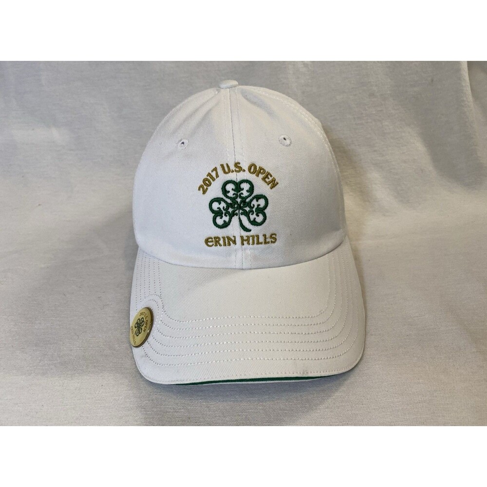 White US Open 2017 Erin Hills Golf Course USGA Member Hat/Cap with “pin”.